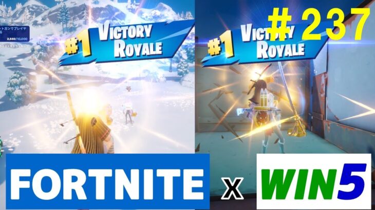 #237 【フォートナイト】取った順位で、WIN5チャレンジ【プレイ動画】【fortnite】