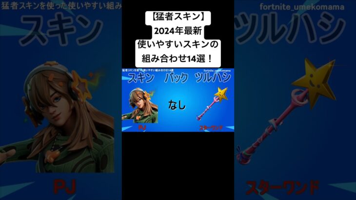 【フォートナイト】2024年最新使いやすいスキンの組み合わせ14選！【猛者スキン】