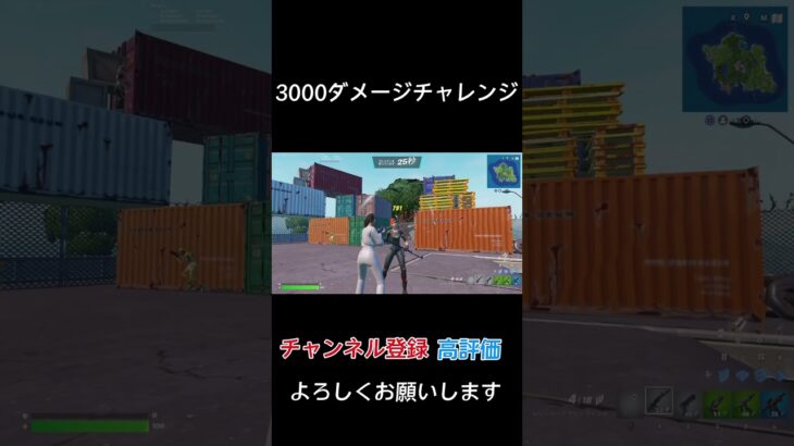 3000ダメージチャレンジ(敵さんごめん)【フォートナイト/Fortnite】#フォートナイト #fortnite #shorts