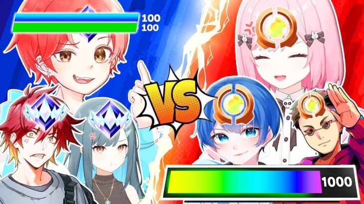 わんパレの”ブロンズ３人”でも『HP1000』あったらアンリアル３人に勝てるんじゃね？ｗｗｗ【フォートナイト】