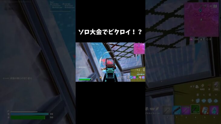 ソロ大会でビクロイしたらスキンに近づく場面で…！ #フォートナイト #fortnite #フォトナ