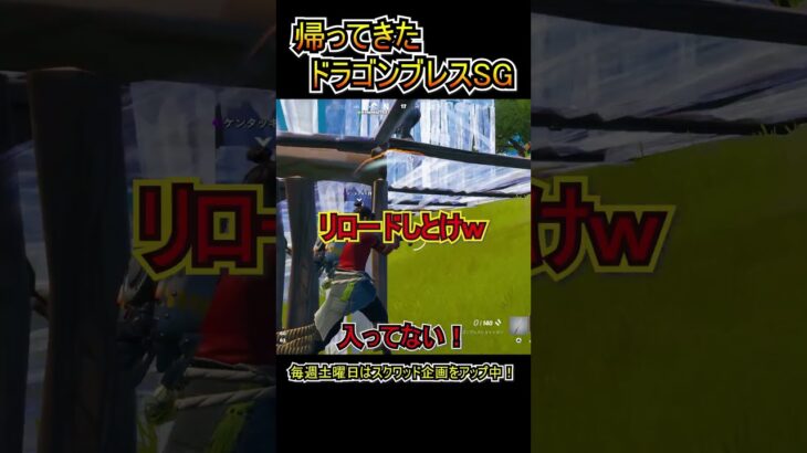 久々にドラゴンブレスショットガンを使ってみた結果ｗ！！【フォートナイト/Fortnite】