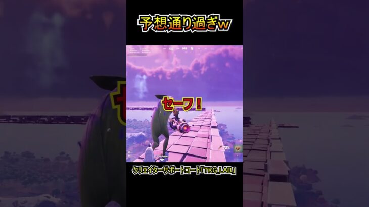 予想通り過ぎる奴ｗｗ【フォートナイト/Fortnite】#shorts