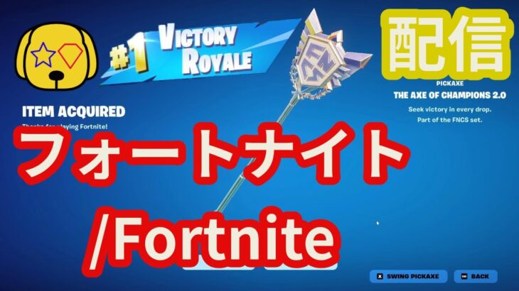 【フォートナイト配信】ゴールデンウィーク企画子どもが学校から帰ってくるまでにビクロイ出来るかチャレンジ配信