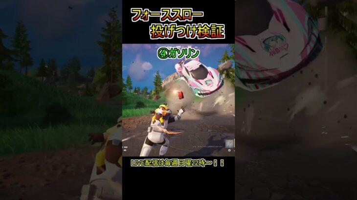 【検証】「フォーススロー」の投げられるもの検証！【フォートナイト/Fortnite】#shorts