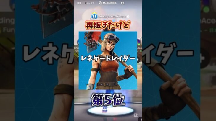 【フォートナイト】持ってたら超すごいスキンランキング！ひとつでも持ってたらチャンネル登録&高評価お願いします！ #フォートナイト #fortnite