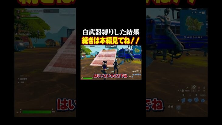 白武器縛りしてみた！ #フォートナイト #fortnite  #shorts