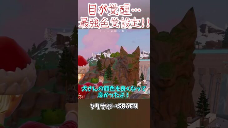 目が覚醒！超絶見やすい色覚設定がヤバい… #shorts #フォートナイト #ゆっくり実況 #fortnite