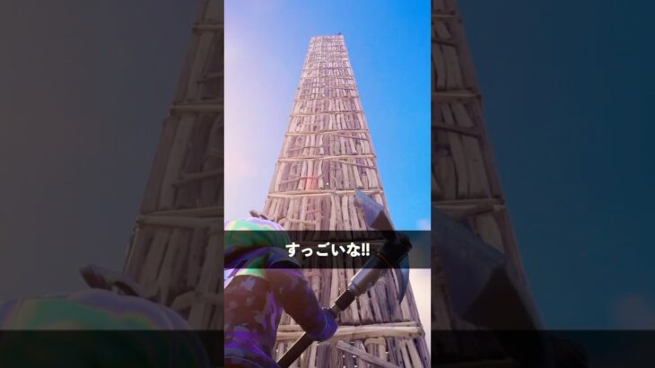 世界一縦積みすごい人【フォートナイト】