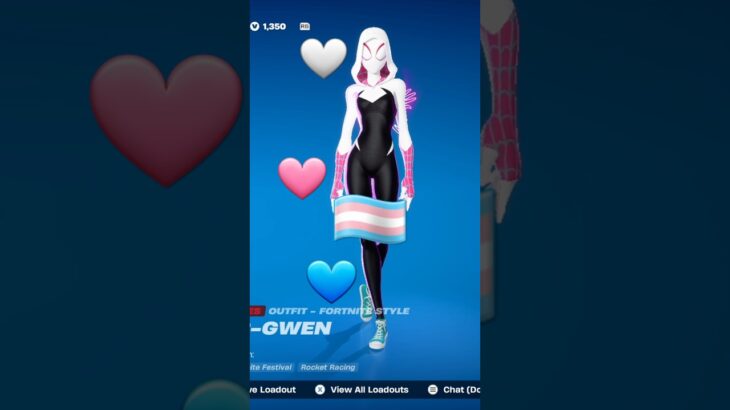 🩷 Gwen Stacy 🩵 Spider-Woman is Trans Fortnite Skin
