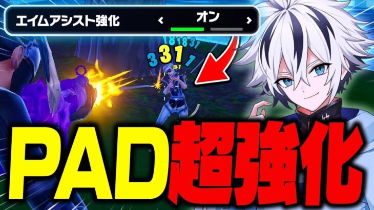 アプデでエイムアシスト超強化！PAD最強時代が来た！？【フォートナイト/FORTNITE】
