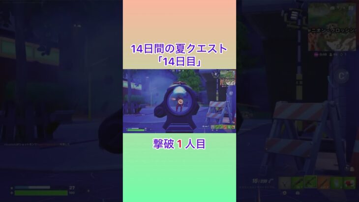 14日間の夏クエスト 14日目 #フォートナイト #fortnite #攻略 #タクティカルアサルトライフル #ラスト