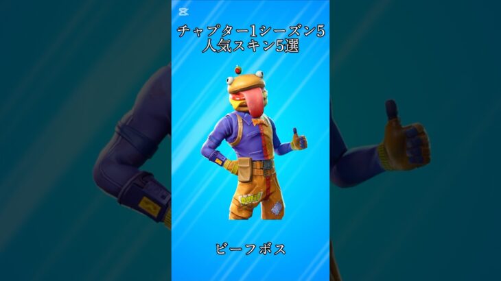 【全盛期】チャプター1シーズン5の人気スキン5選!!【フォートナイト/Fortnite】