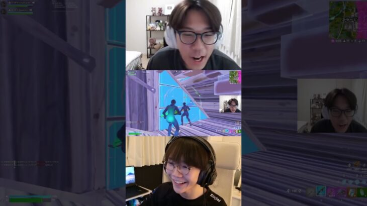 絶対に壁を開けたくない2人ｗｗ #shorts 【フォートナイト/FORTNITE】