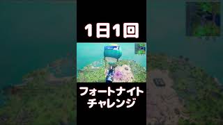 【FORTNITE】1日1回フォートナイトチャレンジ1日目【実況】【#shorts】