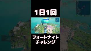 【FORTNITE】1日1回フォートナイトチャレンジ8日目【実況】【#shorts】
