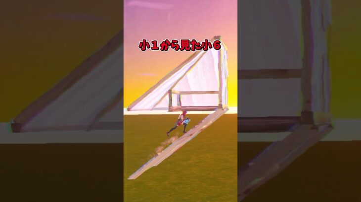小１から見た小６【フォートナイト/Fortnite】