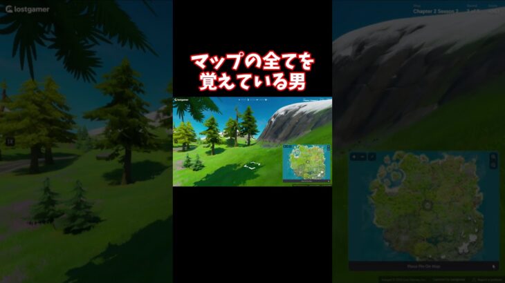 マップの全てを覚えてる男のフォートナイトジオゲッサー【フォートナイト】【GeoGuessr.】 #shorts