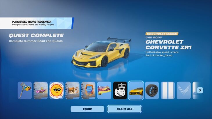 How To Unlock FREE CORVETTE ZR1 in Fortnite