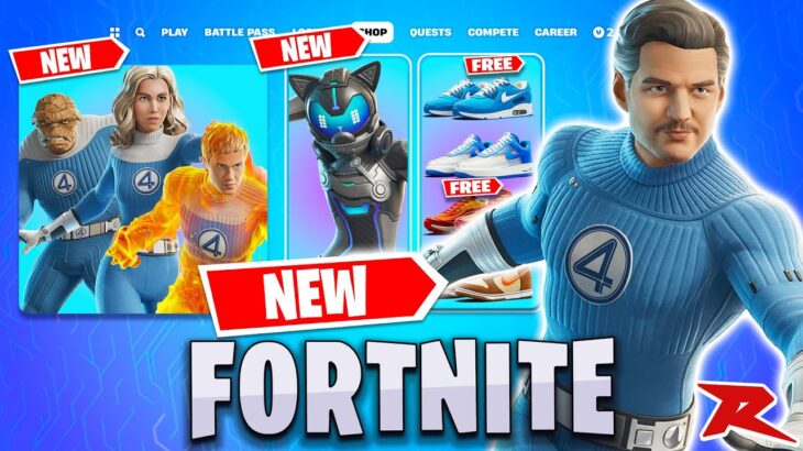 *NEW* Biggest Fortnite Item Shop Update with The Fantastic Four First Steps Skins!