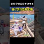 配信中に天空チャレンジ#フォートナイト #fortnite #ゲーム実況 #shorts #天空