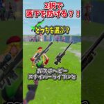 どっちを選ぶ？？運命の2択チャレンジで生き残れ！！！！【フォートナイト/ゆっくり実況/fortnite/ふぉとな/フォトナ】#shorts　#fortnitefunny