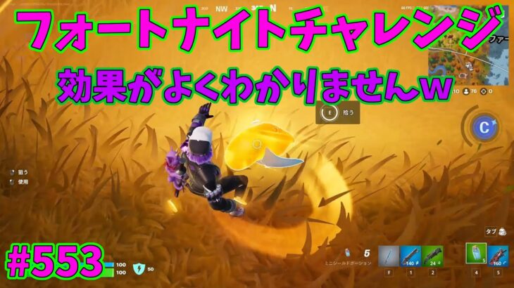 【フォートナイト】よたじゃのフォートナイトチャレンジ#553