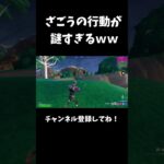 ざごうの行動が謎すぎるｗｗ【フォートナイト/FORTNITE】