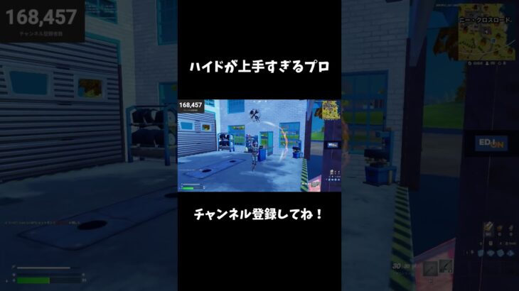 ハイドが上手すぎるプロ【フォートナイト/FORTNITE】