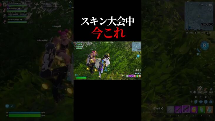 スキン大会中ふざけすぎてて今これ【Fortnite/フォートナイト】