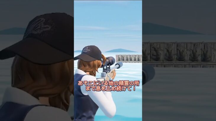 地の精霊まで息止めチャレンジ【フォートナイト/Fortnite】 #shorts #fortnite #フォートナイト #宣伝