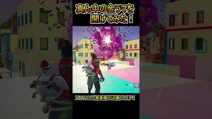 【リロード】今更だけど「スクエア・ミール」の金ラマを開けてみた！！【フォートナイト/Fortnite】#shorts