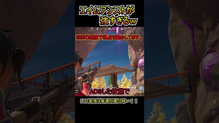【謎】巣へのエイムアシストが強すぎるｗｗ【フォートナイト/Fortnite】#shorts