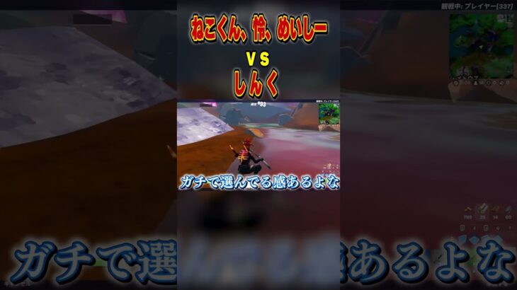 Misterで観戦画面チャレンジ！#しんく #フォートナイト #フォトナ #fortnite #ビクロイ  #プロゲーマー #ねこくん