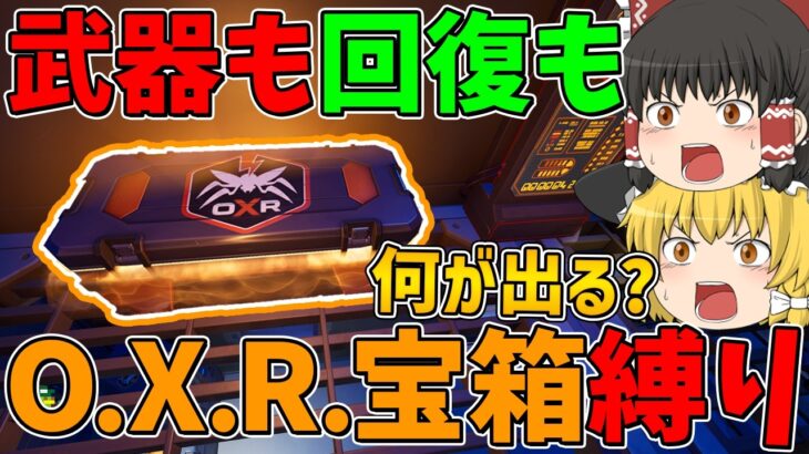 【フォートナイト】武器も回復もO.X.R.宝箱から手に入れたアイテム縛りに挑戦！ビクロイなるか！？【ゆっくり実況】