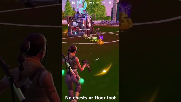 宝箱と、落ちてるものなしチャレンジ #フォートナイト #fortnite #フォトナ