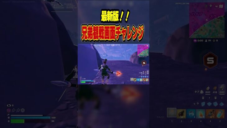 最新版！兄弟観戦画面チャレンジ！#フォートナイト #フォトナ #fortnite #しんく #ビクロイ　#ねこくん