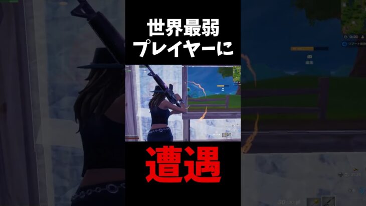 世界最弱プレイヤーに遭遇⁉【フォートナイト】  #fortnite  #shorts