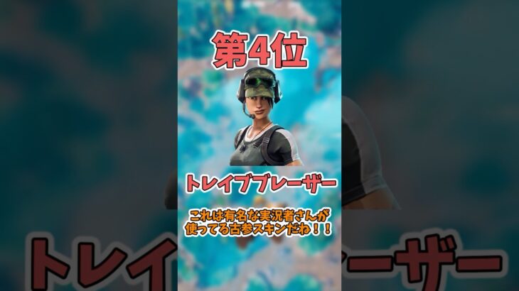 超古参スキンランキング！！#フォートナイト shorts #fortnite #フォートナイト  #ゆっくり実況