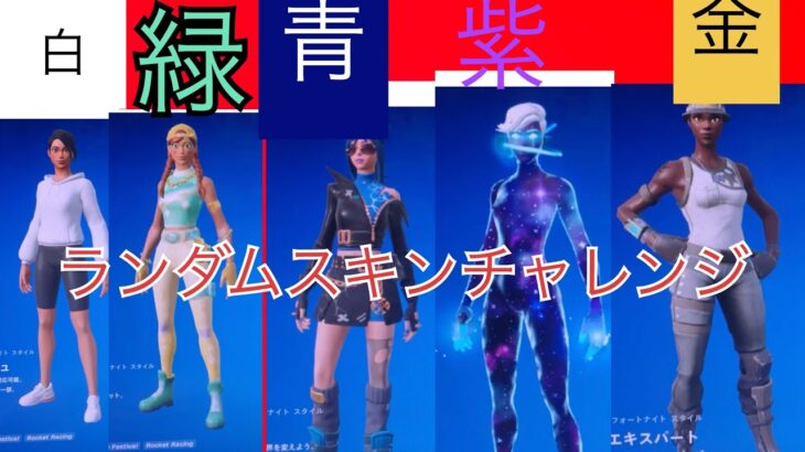 フォートナイトでランダムスキンチャレンジしてみた！！#フォートナイト #フォートナイト実況 #ふぉーとないと
