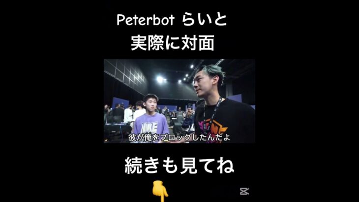 ついにあの2人が実際に対面【日本語訳】【フォートナイト】 #フォートナイト #fortnite #shorts #peterbot #世界大会