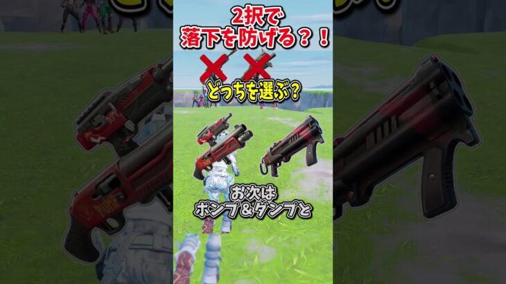 どっちを選ぶ？？運命の2択チャレンジで生き残れ！！！！【フォートナイト/ゆっくり実況/fortnite/ふぉとな/フォトナ】#shorts　#fortnitefunny