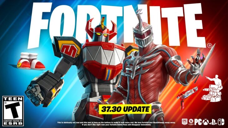 FORTNITE 37.30 UPDATE is NOW LIVE!