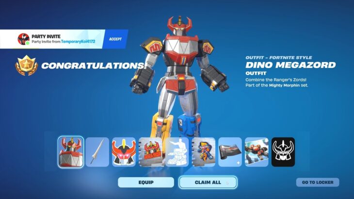 How To Unlock MEGAZORD SKIN in Fortnite
