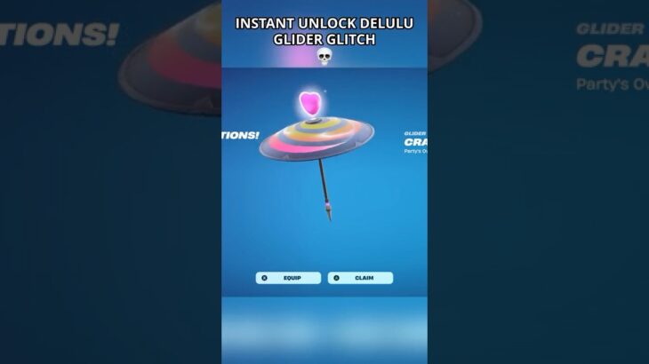 INSTANT UNLOCK DELULU GLIDER GLITCH in Fortnite Season 4😳 (Chapter 6) #fortnite #foryou #shortsfeed