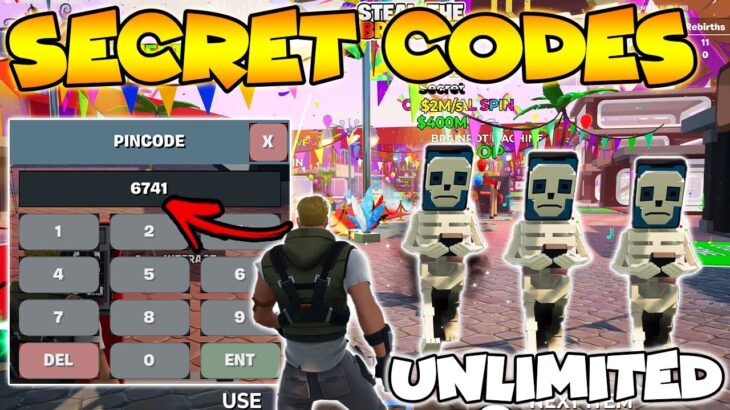 Unlimited SECRET CODES Carnival Event UPDATE Fortnite Steal The Brainrot (New Secret Codes)