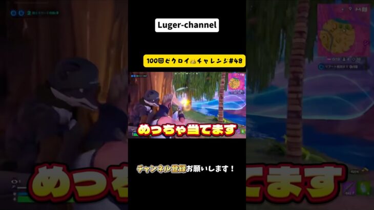 ハンティングライフルで狩人になれ！『100回ビクロイチャレンジ#48 』【Fortnite】