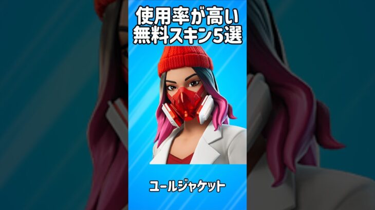 【無料】使用率が高い無料スキン5選!!【フォートナイト/Fortnite】