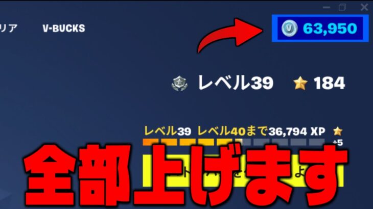 【フォートナイト】63,950V-Bucksを全部上げたいと思います