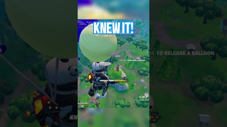 Balloons + Snipers = INSTANT KILL. #fortnite #fortniteshorts #gaming